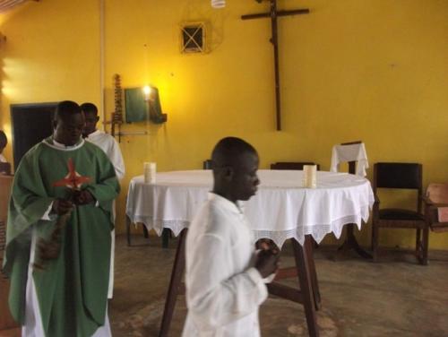 Incensing the alter