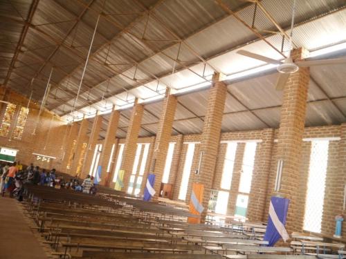 Inside the church