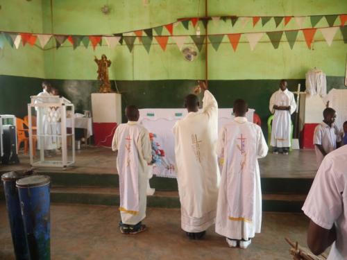 Incensing the altar